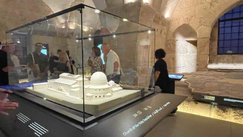 גלריות שמשלבות טכנולוגיה חדשנית במוזיאון מגדל דוד החדש. צילום: ישראלינג