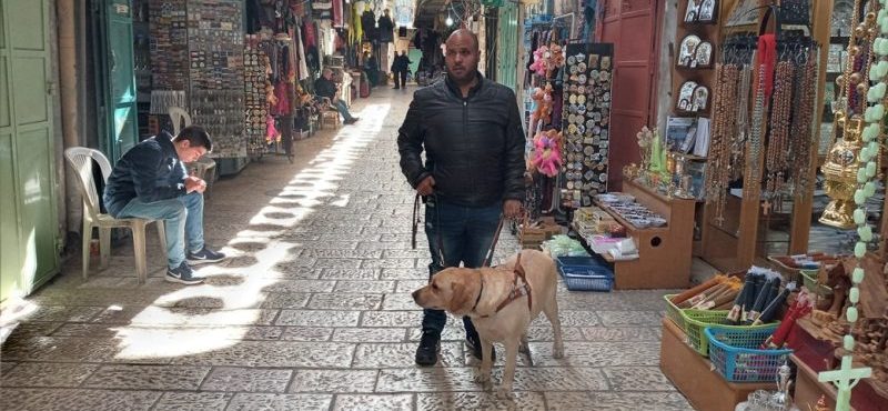 ירושלים המונגשת לעיוורים סמטאות העיר העתיקה - אלירן עקיבא. צילום: פמי