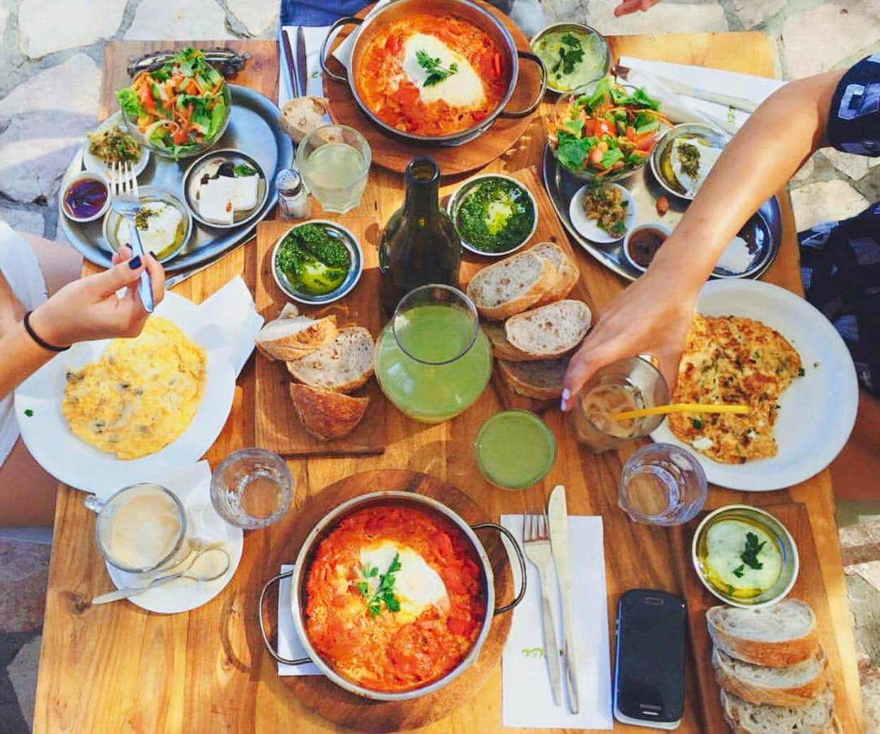 ארוחה צמחונית במסעדת בר בהר מטה יהודה. צילום: אמיר אדירי 