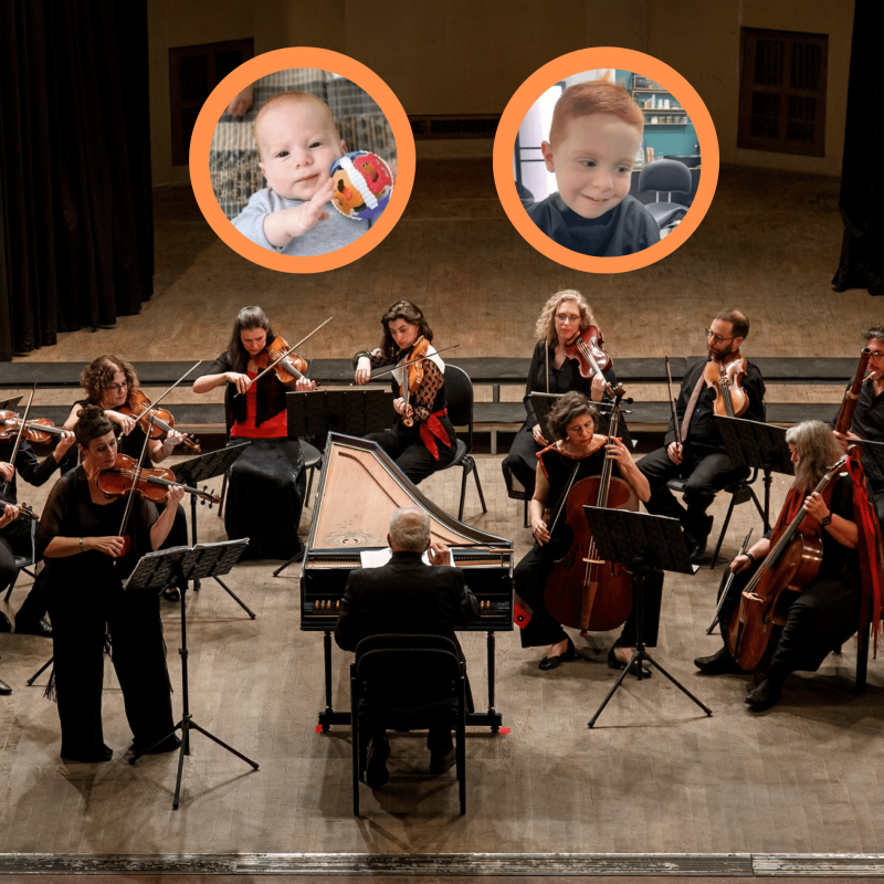תזמורת הבארוק ירושלים בקונצרט מחווה למען ילדי משפחת ביבס. צילום: michael pavia