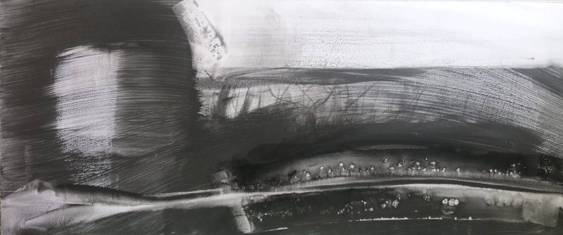 יעל בוברמן-אטאס פני האדמה גרפיט על פיויסי 2023. צילום: באדיבות האמנית
