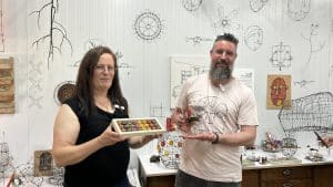 מפגש חוטי ברזל ושוקולד, בפסטיבל אביב זמן גליל מערבי. צילום: איריס כץ