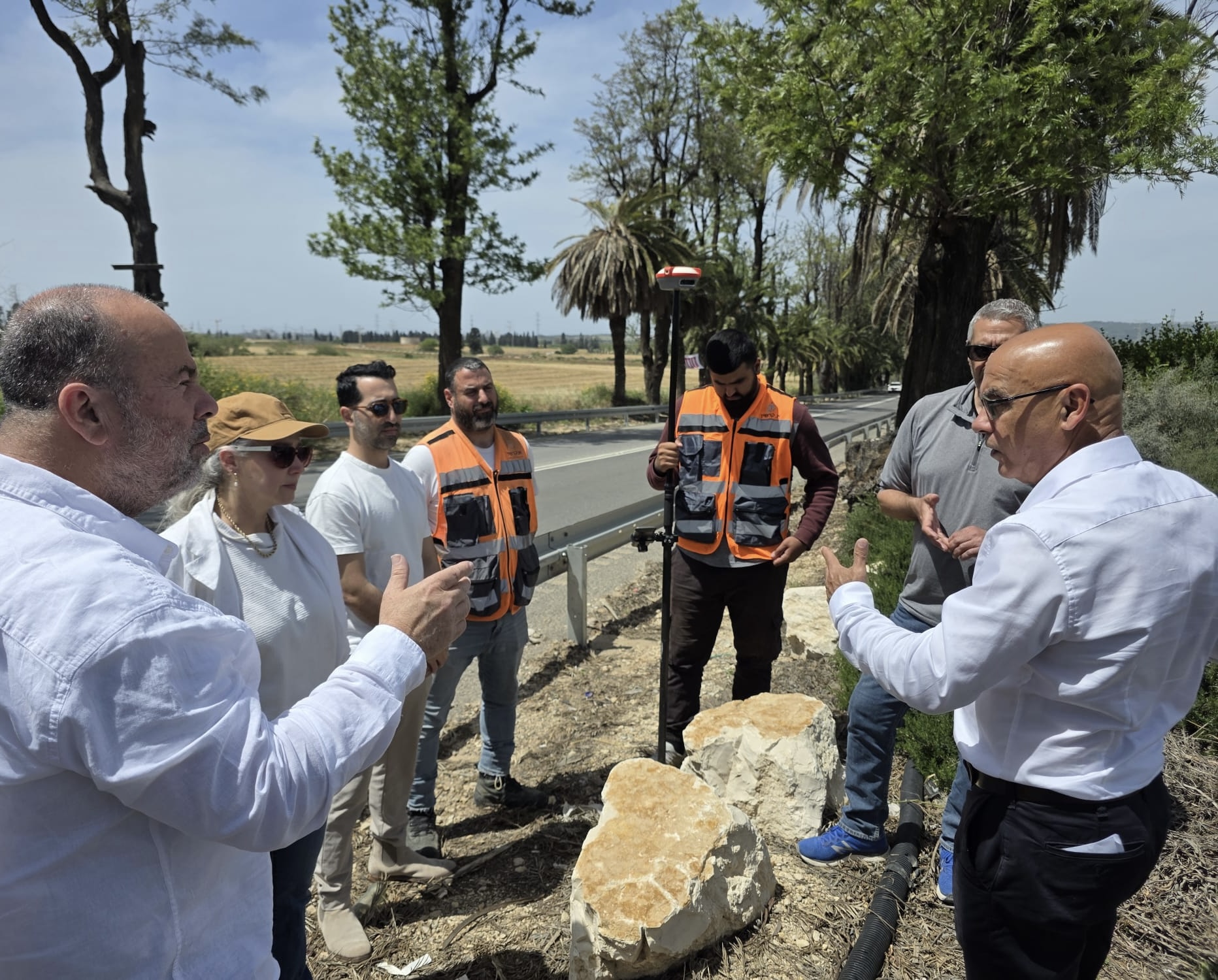 הנהגת המועצה בסיור תכנון הטיילת
