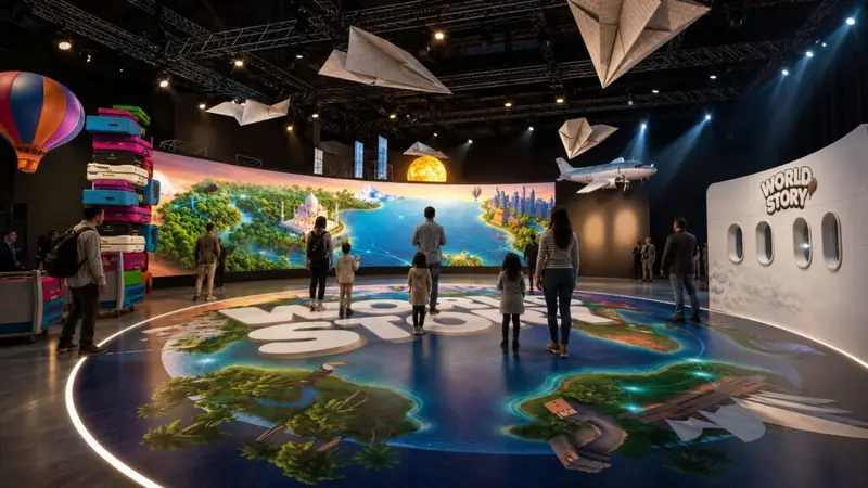 מסע בין קצוות העולם והכל תחת קורת גג אחת - WORLD STORY. צילום: באדיבות סטודיו tomix