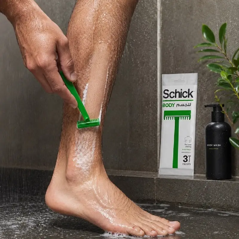 שיק בודי לגברים: Schick BODY. שיק בודי גברים לגילוח 9.90עד 11.90שח מומלץ לצרכן. צילום: יח"צ