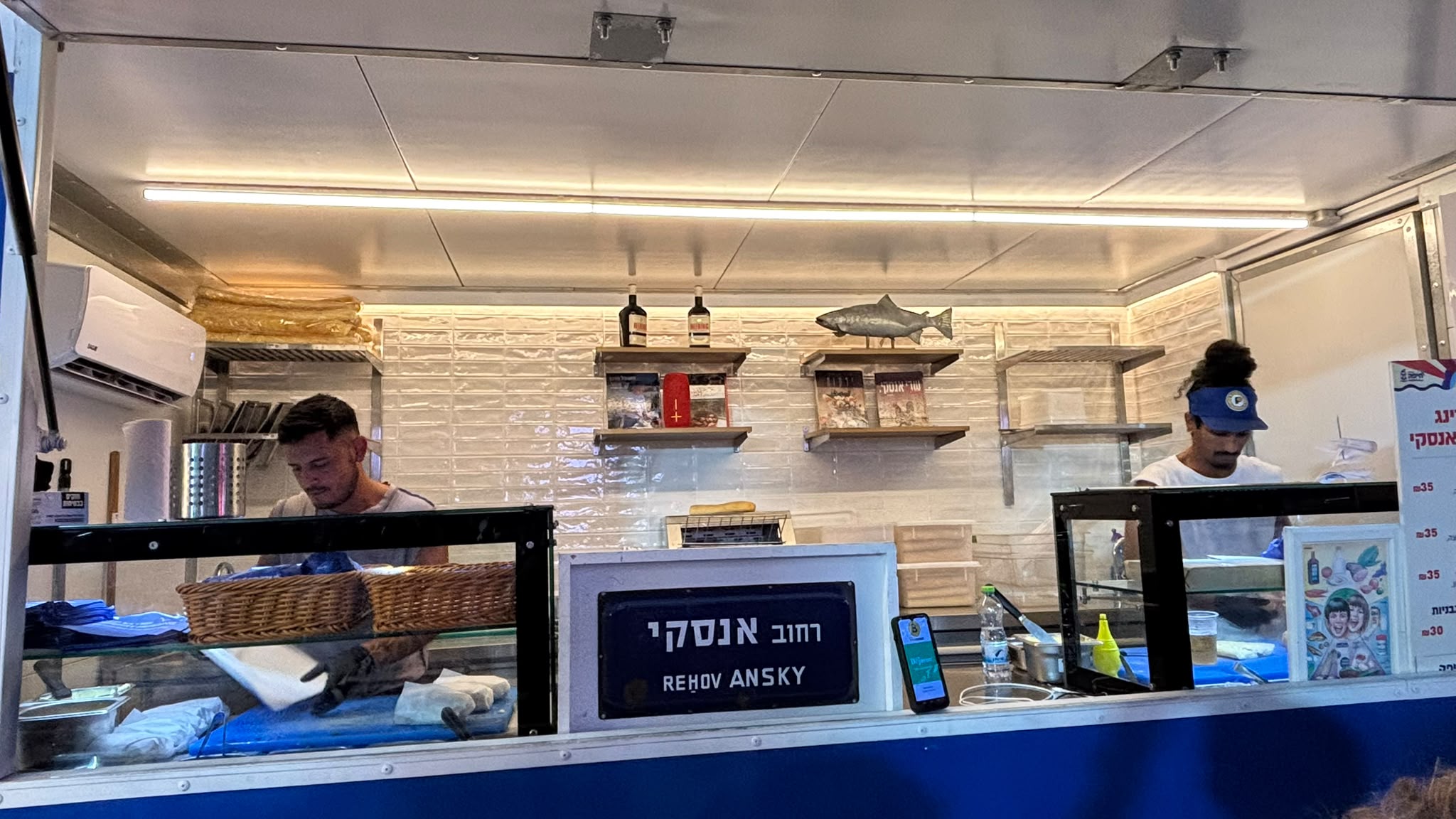 הדוכן של אנסקי בפסטיבל האוכל בחיפה