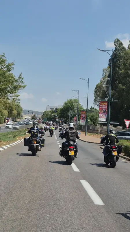 1,500 רוכבי אופנועים בדרך לנהריה: מסע הצדעה לגליל המערבי. צילום: מיקי סופר ועופר דהן