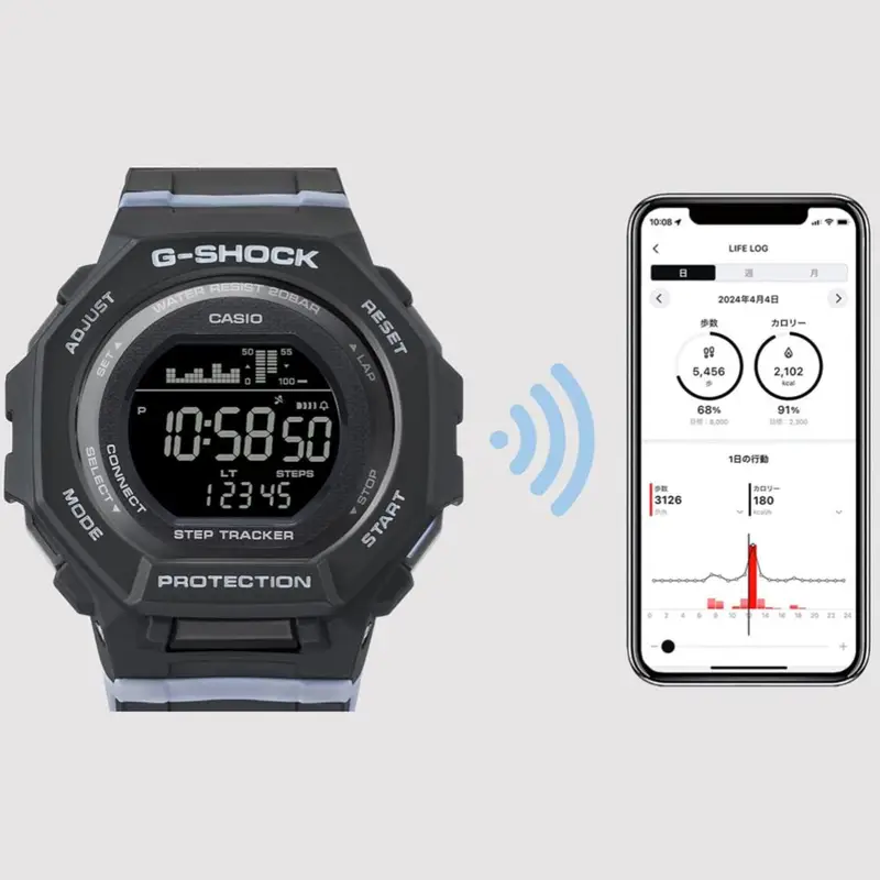 שעון G-SHOCK ספורט עם מד צעדים וקישור לאפליקציית ניהול כושר בסמארטפון, 599 ש"ח. צילום: יח"צ חו"ל