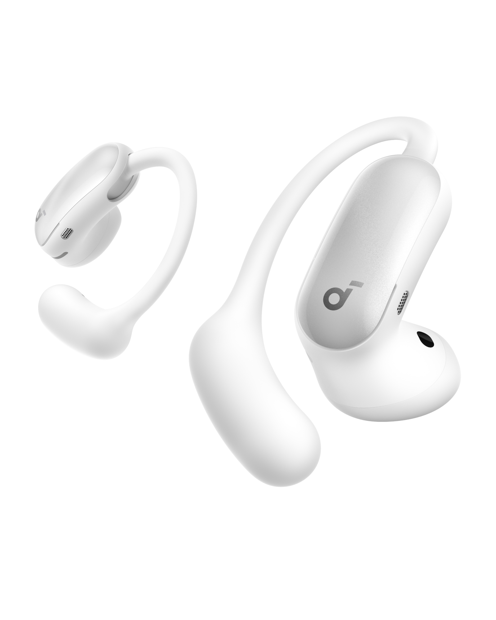 אוזניות soundcore AeroFit 2 Pro של Anker עם מארז הטעינה
