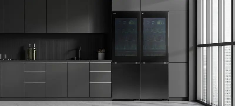 המותג LG הופך את המקרר לחלק בלתי נפרד מעיצוב המטבח ומשיק סדרת מקררי קו הארונות. צילום: יח"צ