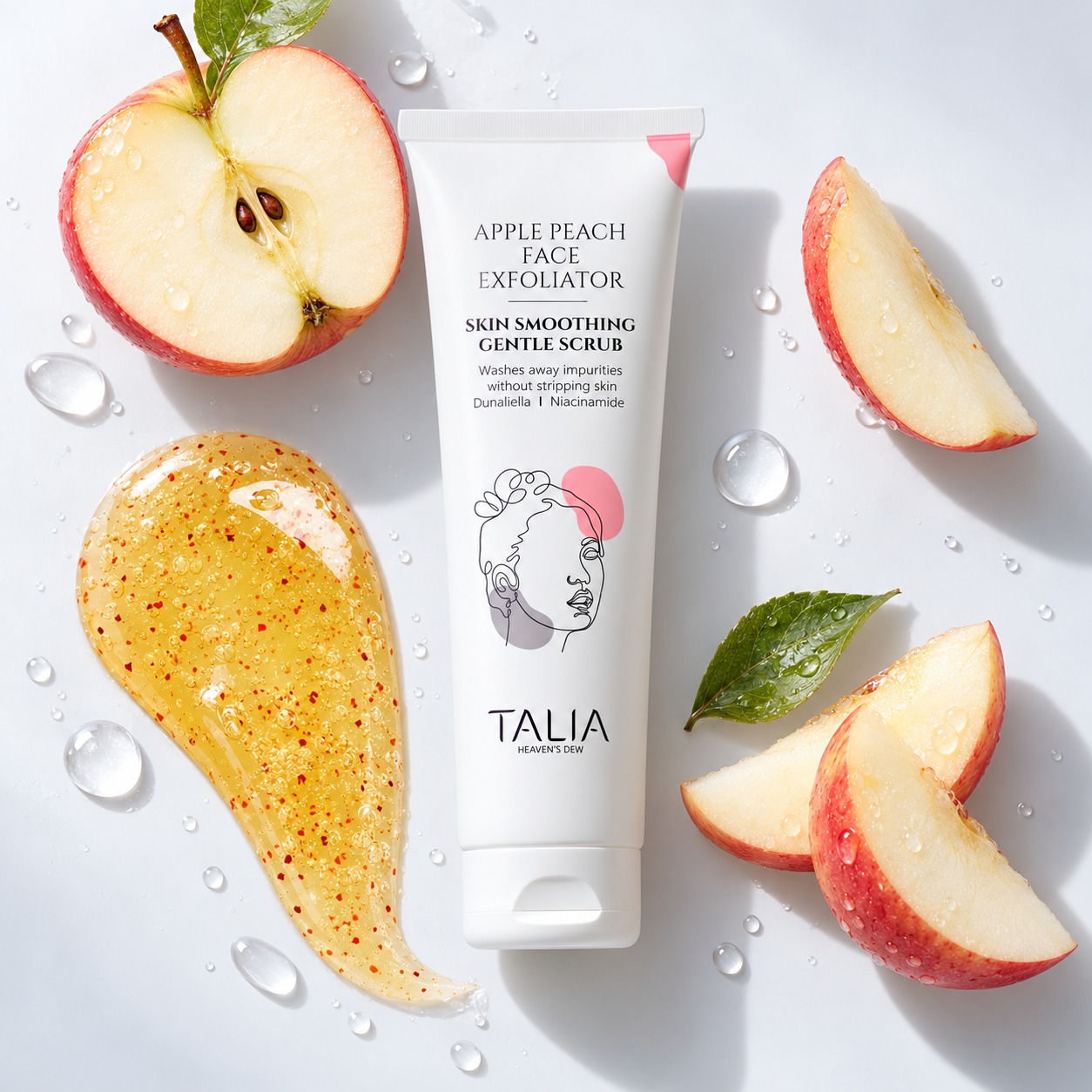 פילינג הפנים Apple Peach Face Exfoliator של TALIA SKINCARE בשווי 175 שקלים