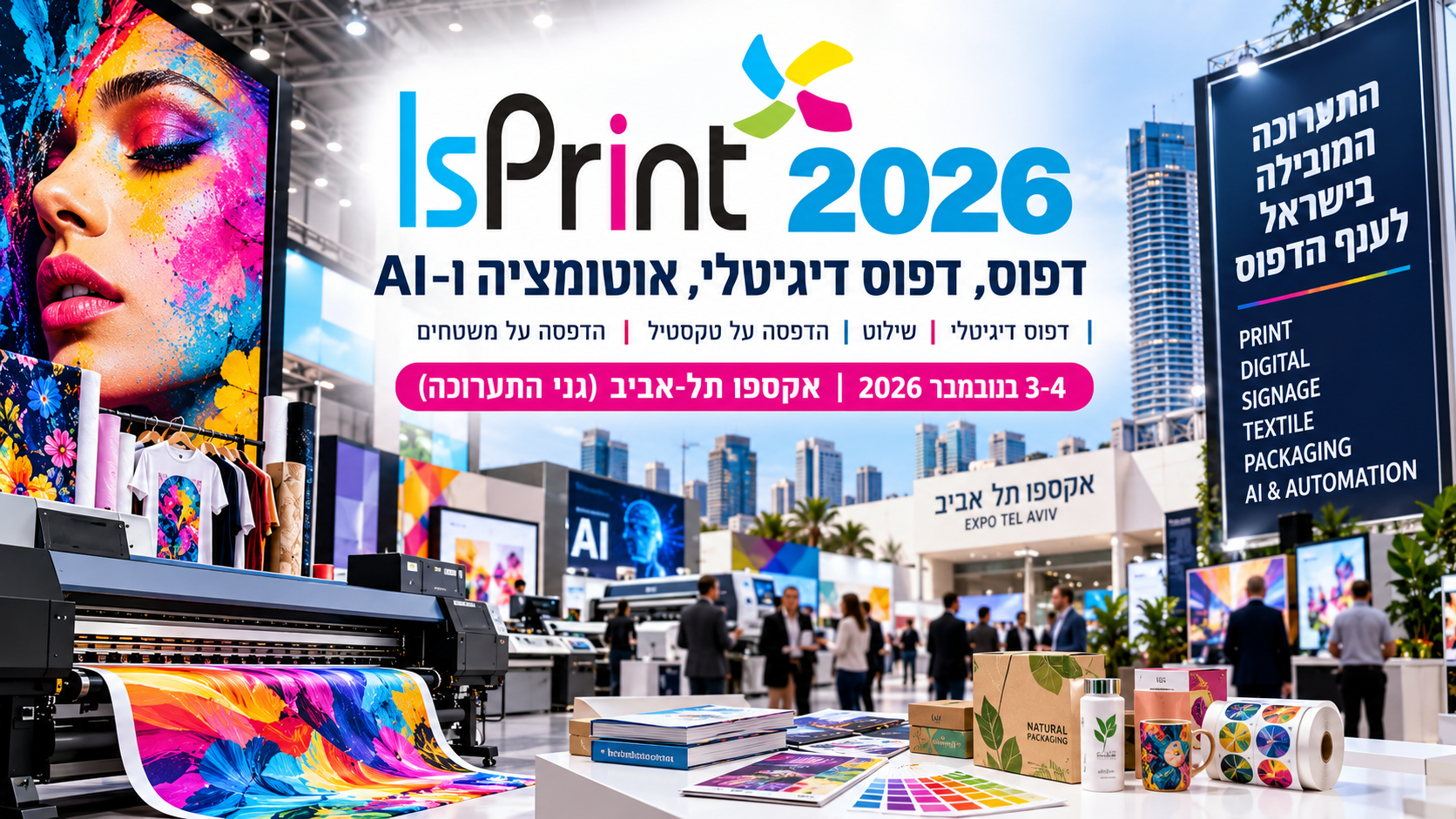קבוצת שטיר -תערוכת ישפרינט 2026. צילום: הדמיה